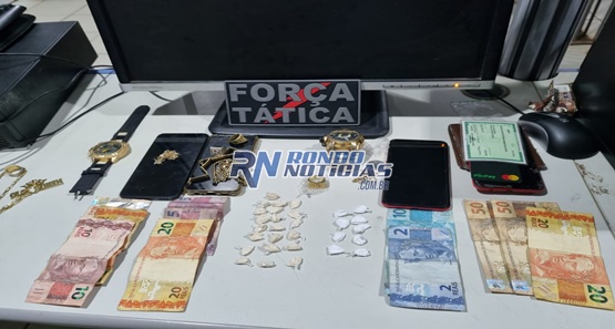 Polícia Militar prende bando comercializando porções de cocaína em Porto Velho