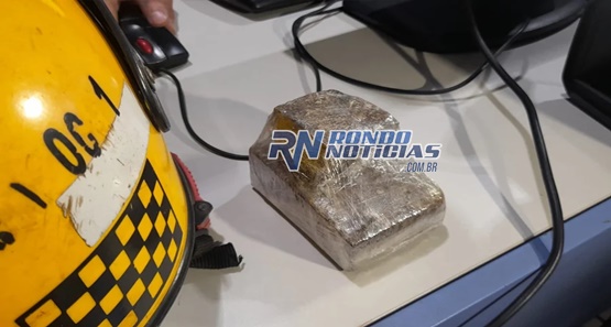 Preso mototaxista com um quilo de maconha no campo do Abrobão no Cohab
