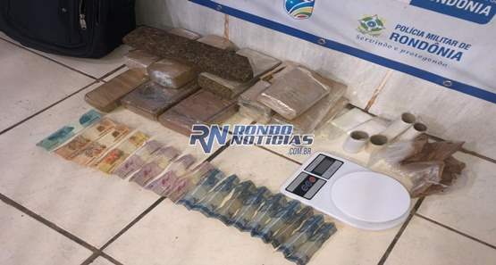 Polícia prende dupla com mais de 9 kg de maconha no telhado de residência
