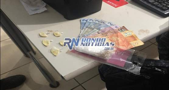 Jovem é preso em flagrante vendendo porções de cocaina na zona sul
