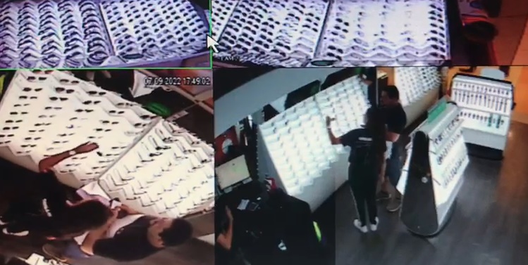 Homem é flagrado por câmeras furtando relógio em loja do Shopping