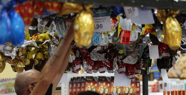 
Ovos de Páscoa estão até 40% mais caros em relação ao ano passado