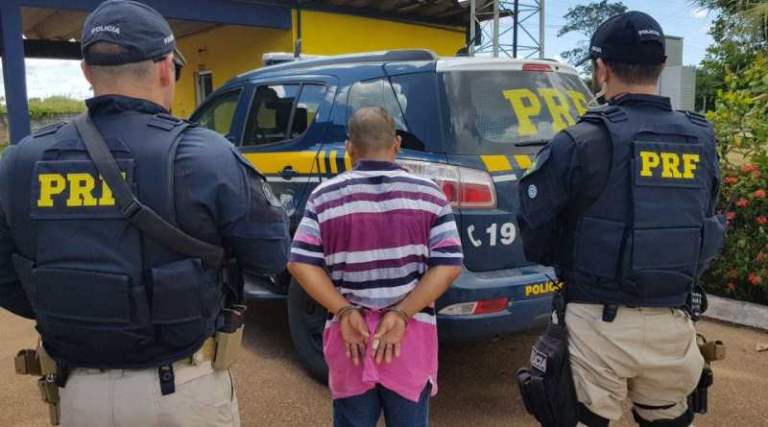 PRF recaptura estuprador que estava foragido da Justiça