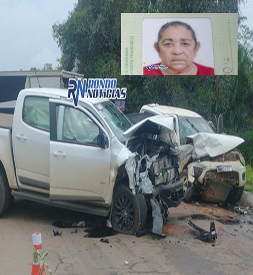 Idosa morre em acidente entre duas caminhonetes depois da Ponte do Madeira