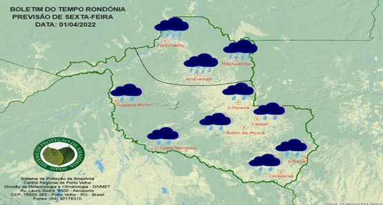 Sexta-feira terá dia mais frio do ano em Rondônia, diz Sipam 