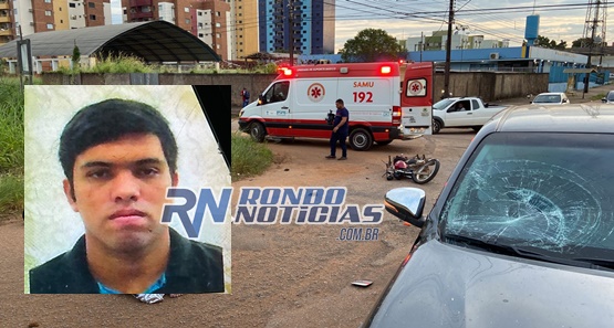 Jovem motociclista morre em grave acidente de trânsito em Porto Velho