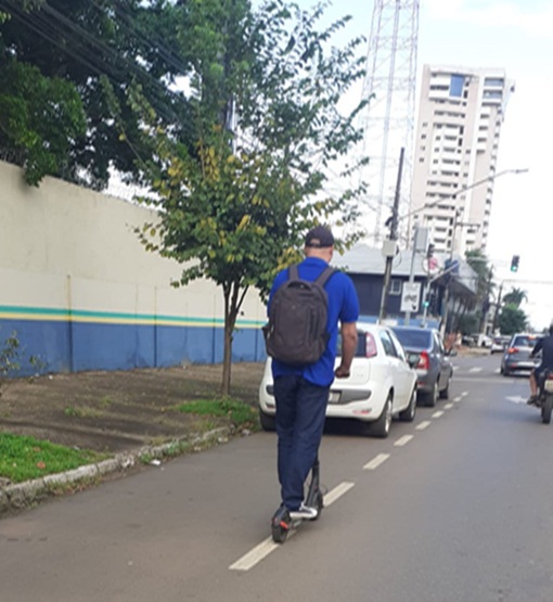 Febre dos patinetes elétricos é  o novo perigo para o trânsito nas ruas de Porto Velho