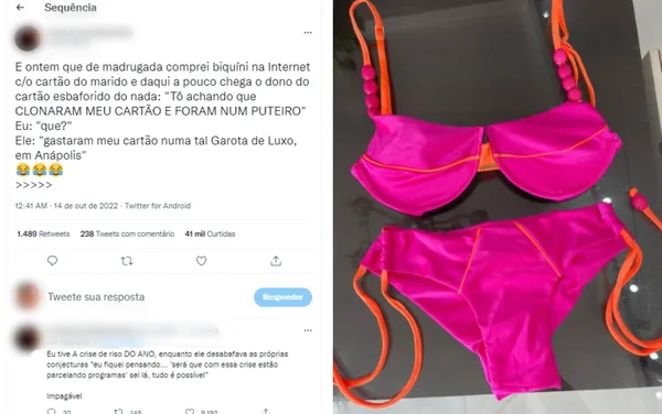 Homem viraliza após achar que cartão tinha sido usado em casa de entretenimento adulto
