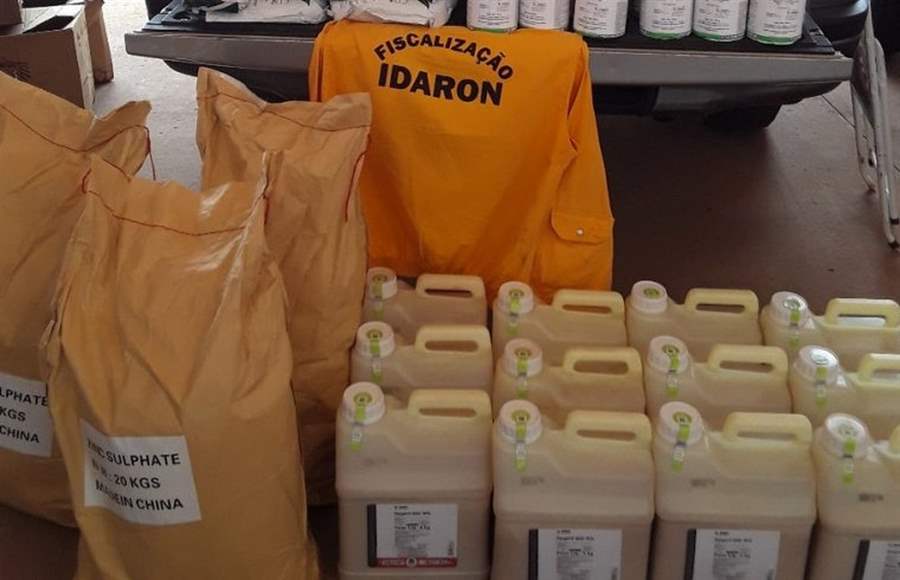 230 kg de agrotóxicos são apreendidos em comércio clandestino 
