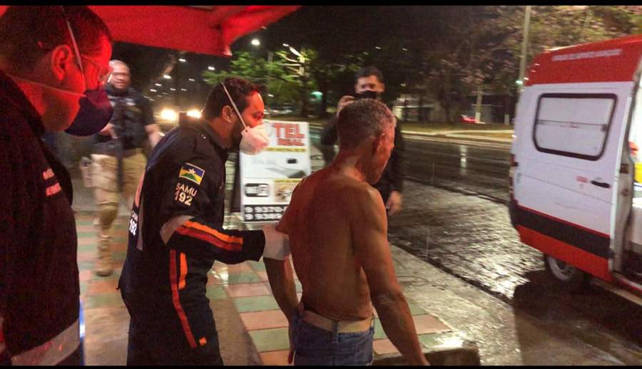 Idoso é atacado a facadas em bar próximo da Estação Rodoviária da Capital