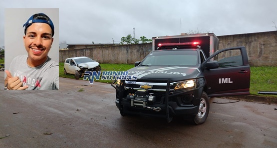 Jovem de 26 anos morre após carro bater contra árvore em Porto Velho 