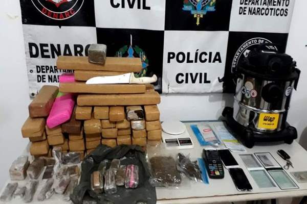 Jovem é preso em flagrante com 37kg de maconha em condomínio