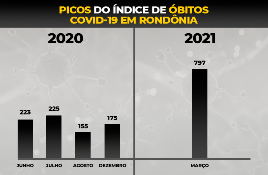 Dados epidemiológicos comprovam expressivo aumento no número de óbitos 
