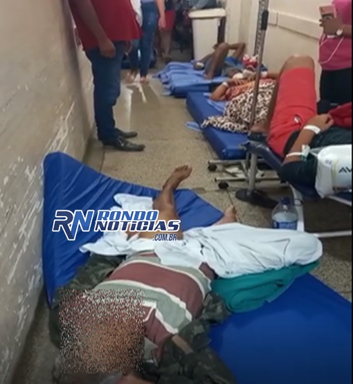 Pacientes do  Hospital João Paulo II vivenciam "cenário de guerra" espalhados pelo chão em colchões