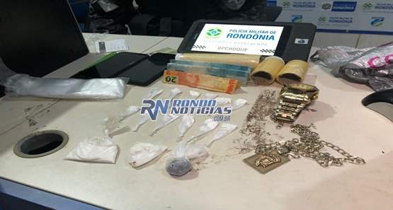 Polícia prende casal em moto transportando drogas na zona leste de Porto Velho
