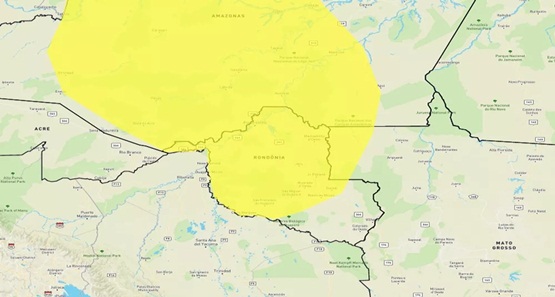 Alerta de chuvas é emitido pelo Instituto Nacional de Meteorologia para Porto Velho