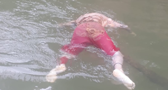 Moradores encontram corpo boiando em um rio na Estrada da Penal