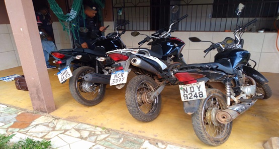 Polícia Militar recupera cinco motocicletas roubadas na zona sul da capital