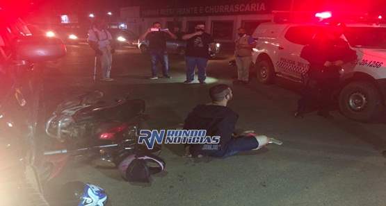 Durante fuga apenado com tornozeleira bate na viatura da Polícia