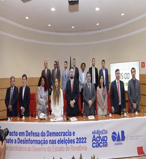 Candidatos ao Governo assinam na OAB/RO, Pacto em defesa da Democracia
