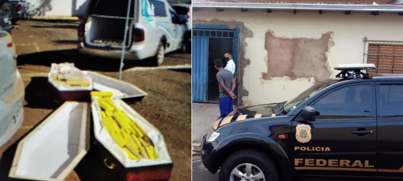 PF encontra drogas dentro de caixões com 'vítimas da Covid-19'