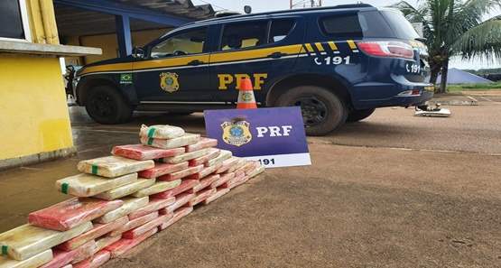 Polícia Rodoviária Federal apreende 47 kg de cocaína em Porto Velho