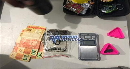 Jovem é preso com maconha e excstasy durante abordagem da PM