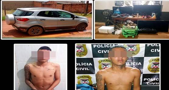 PC prende dupla que manteve família refém durante assalto 