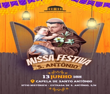 Capela de Santo Antônio retorna as celebrações de Missas no dia 13 de junho