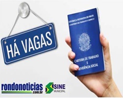 Confira as vagas de emprego disponíveis nesta segunda no Sine de Porto Velho