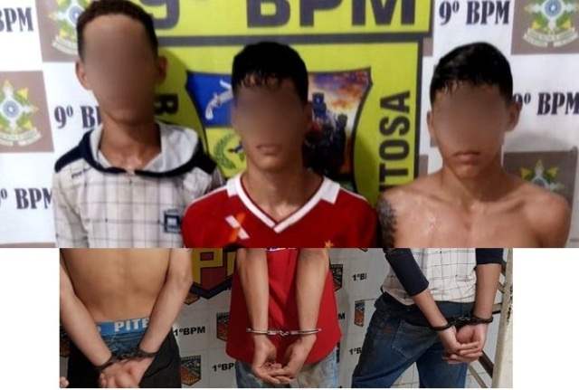 PM prende trio que fez refém e roubou família na Zona Sul
