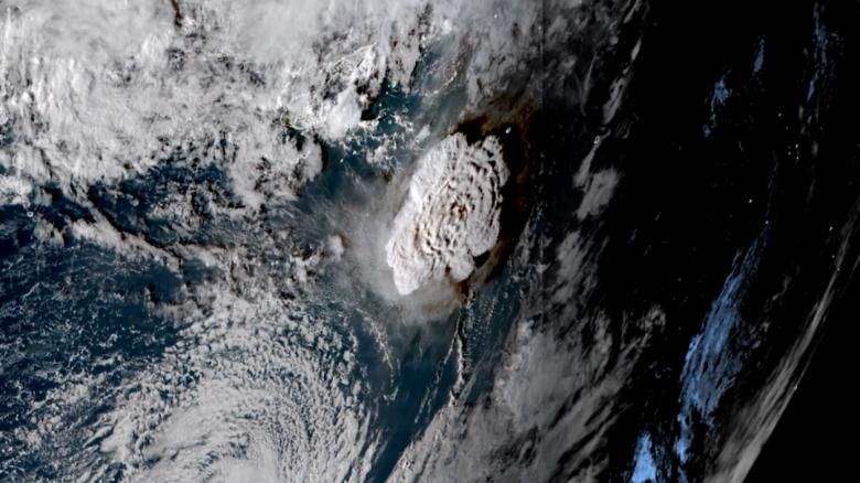 Efeitos do tsunami no arquipélago de Tonga foram sentidos no Brasil 17 horas depois