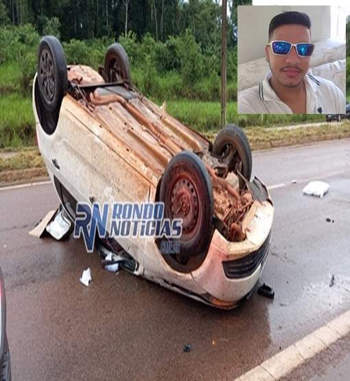 Morre motorista que capotou carro na BR-364 com a família;  filhos continuam gravemente feridos