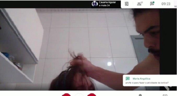 Padrasto agride garoto e câmera de aula virtual flagra violência 
