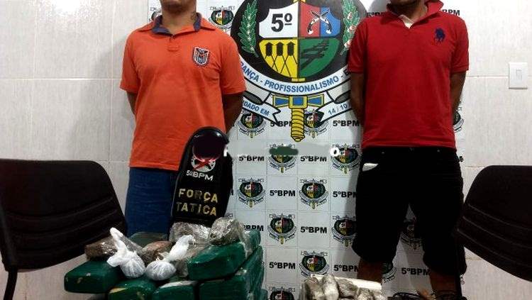 Dupla é presa com quase 10 quilos de maconha na capital