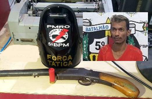 Foragido da justiça é preso com escopeta em apartamento no  Orgulho do Madeira