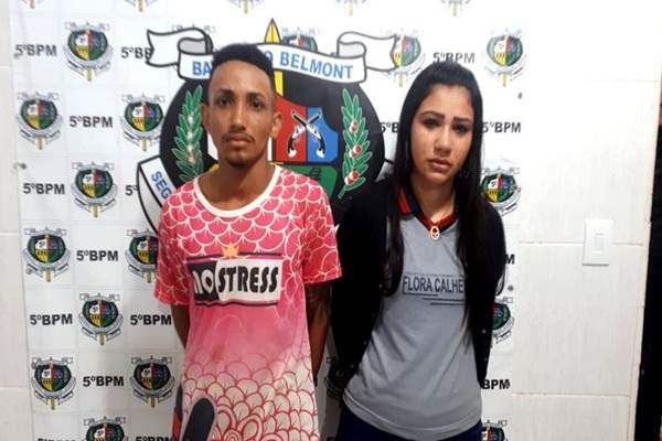Casal suspeito de realizar vários roubos na capital é preso pela PM