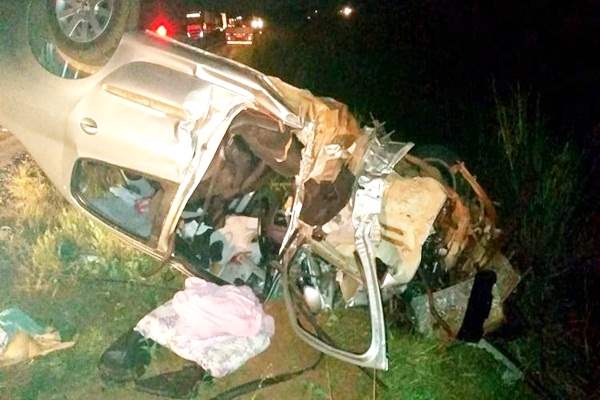 Acidente na rodovia BR-364 deixa cinco vítimas gravemente feridas 